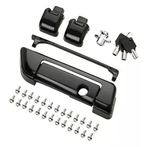 Paquete negro de bisagras de cierre de maletero aptas para Harley Tour Pak Touring Road Glide 14-24 - Imagen 1 de 8