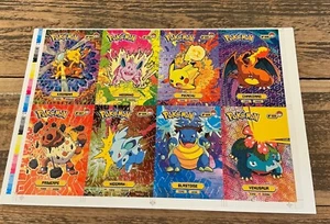 Pokémon Kanto Region Uncut Sheet Set - Peru - Picture 1 of 4