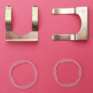 2 each MOPAR door lock retainers & gaskets 1966-1989 Dodge Plymouth Chrysler - Picture 1 of 4