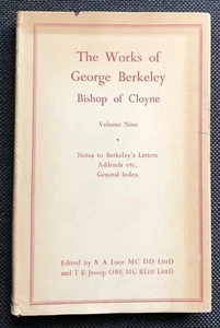 THE WORKS OF GEORGE BERKELEY VOLUME 9 très bon état - Picture 1 of 5