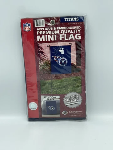 Party Animal TENNESSEE TITANS MINI FLAG 15"x10.5" GARDEN FLAG WINDOW FLAG New Cover