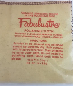 Fabulustre Polishing Cloth Jewellers Rouge Sterling Silver Gold Jewellery - Picture 1 of 4