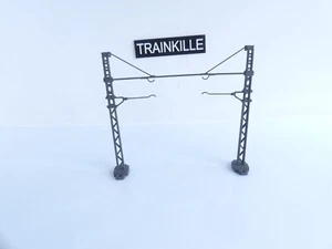 JV PORTIQUE EN METAL EN TREILLIS POUR CATENAIRE 1500 VOLTS (120 MM) - Foto 1 di 1