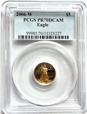 2006-W ~ $5 GOLD EAGLE ~ PCGS ~ PR 70 ~ 1/10th OZ 9999 GOLD COIN ~ $558.88 - OBO