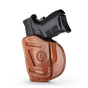 1791 3 Way OWB Holster Sz 3 Ambi Brown 3WH-3-CBR-A Glock S&W Ruger Free Shipping - Picture 1 of 1