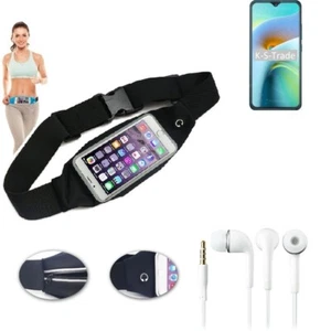 For Cubot J8 Jogging case + EARPHONES beltbag belt bag sportsbag running with ou - Zdjęcie 1 z 5
