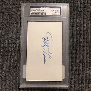 Bobby Thompson - SIGNED INDEX CARD - PSA/DNA AUTH/SLAB - Picture 1 of 4