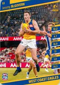 2024 West Coast Eagles AFL TeamCoach Card - Jeremy McGovern - Photo 1 sur 3