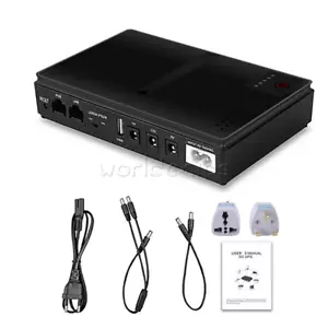 10400mAh Portable UPS 5-12V Uninterruptible Power Supply Battery Backup For WiFi - Picture 1 of 23