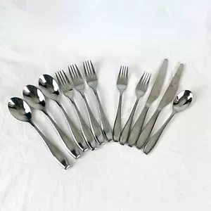 11 pc Lot Towle Symphony Stainless Steel Flatware Spoons Forks Knives Excellent - Picture 1 of 9