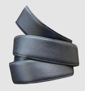 Ermenegildo Zegna Men's Black Brown Reversible Smooth Leather Belt Strap Size 38 - Picture 1 of 11