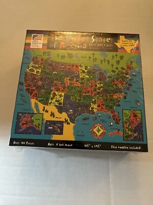 Great American Puzzle Factory Faces and Places The United States of America 100 - Image 1 of 2