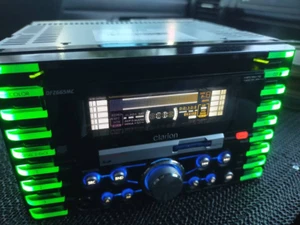 Reproductor de CD de audio para automóvil Clarion DFZ665MC 2 DIN funcionamiento panel de iluminación confirmado - Imagen 1 de 9
