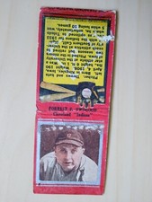 1934 Diamond Matchbook Cover First Baseball Forrest F. Twogood Cleveland Indians