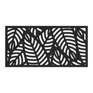 2'x4' Sanibel Decorative Screen Black - Picture 1 of 8