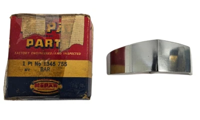 1951-1952 Plymouth Left Side Lower Grille To Parking Light Lamp Bar 1346755 NOS - Image 1 of 4