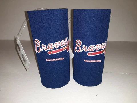 Atlanta Braves MLB 1 pack Ultra Slim Can Koozie cooler Hugger Cover