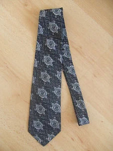 Mens Black Patterned Tie from Forsyth - Picture 1 of 1