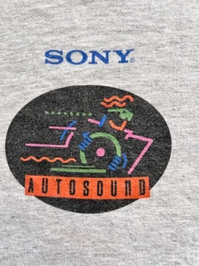 Sony Autosound Promo T-Shirt Single Stitch XL Vintage 1990’s USA VERY RARE grau - Bild 1 von 9