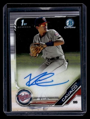 2019 Bowman Draft #CDA-KC Keoni Cavaco Chrome Draft Pick Autographs - Image 1 of 2