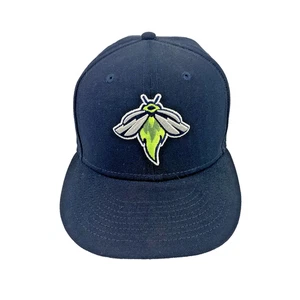 Columbia Fireflies Hat Cap Fitted Mens 7 1/2 Navy MILB Baseball New Era - Picture 1 of 10