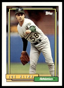 1992 Topps Joe Klink Oakland Athletics #678 - Bild 1 von 2