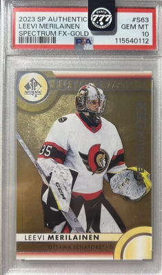 2023 SP Authentic Leevi Merilainen Spectrum FX Redemption /50 PSA 10 - Image 1 of 2