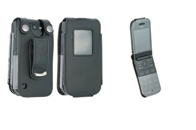 caseroxx Leather-Case with belt clip for Nokia 2720 Flip in black made of genuin - Image 1 of 4