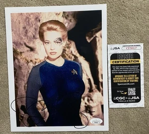 JERI RYAN Star Trek VOYAGER 7 of 9 Autographed Signed 8x10 PHOTO JSA Authentic - Picture 1 of 8