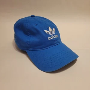 Adidas Mütze Kappe Erwachsene blau verstellbarer Riemen Athleisure bestickt Outdoor  - Bild 1 von 6