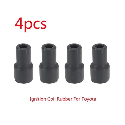 4Pcs Wearproof Rubber Spark Plugs Cap 90919-11009 Rubber Cover Cap - Image 1 of 4