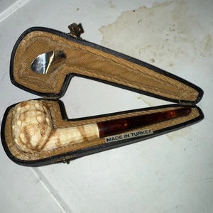 Sultan block meerschaum pipe handcarved Meerschaum Pipes Made In Turkey!! - Picture 1 of 12