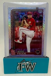 2025 Topps Series 1 Erick Fedde #229 Sand-Glitter Cardinals - Picture 1 of 2