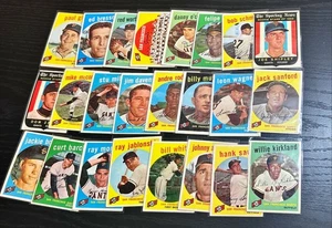 1959 TOPPS (24) CARD LOT SAN FRANCISCO GIANTS VG-EX SET BUILDER COLLECTION - Bild 1 von 2