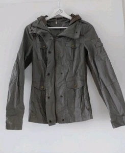 Damen Jacke, Frühlingsjacke, Leichte Jacke Größe 34, olive/Grau/, gebraucht - Bild 1 von 6