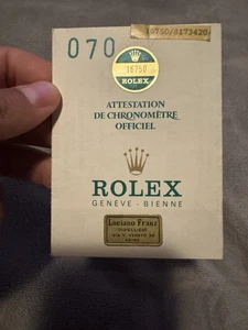 Rolex Gmt 16750 Guarantee Warranty Garanzia 1984 - Foto 1 di 3