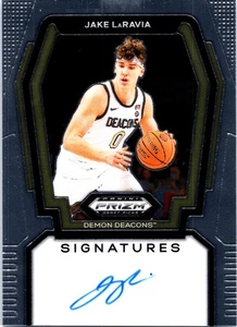 2024 Panini Prizm Draft Picks Jake LaRavia #S-JLR Signatures Deacons AU - Picture 1 of 2