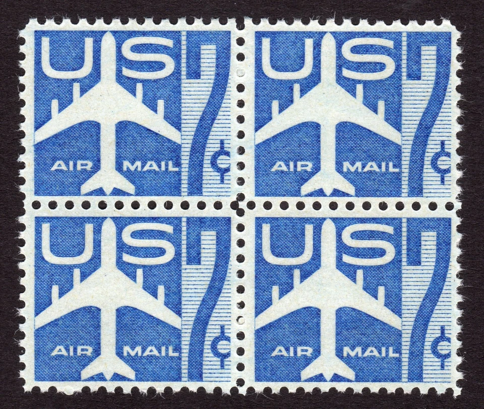 Scott #c51 Silhoulette of Jet Block of 4 Stamps - MNH - Image 1 of 1