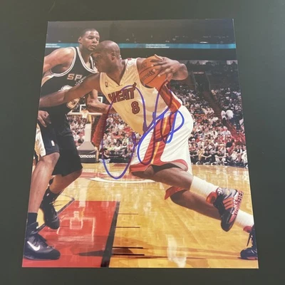 "Jugador de baloncesto Antoine Walker #8 Miami Heat: foto firmada a mano de 8 x 10"" / KSK" Foto 1 de 4