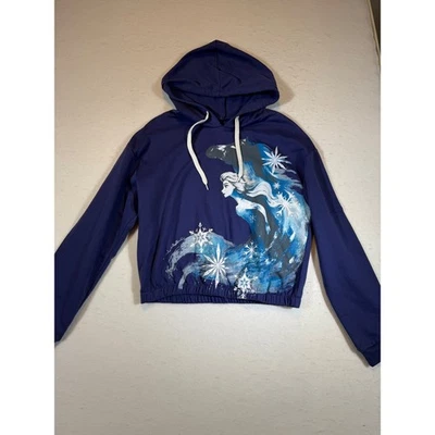Moletom com capuz Disney Frozen II Elsa gráfico meninas tamanho G manga longa - Imagem 1 de 3