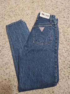 Vintage New W/ Tags 80's Georges Marciano for Guess Blue Jeans Size 27x29 Womens - Picture 1 of 8
