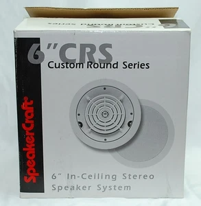 (Set Of 2) SpeakerCraft CRS6 Custom Round Series Speakers ASM86610 - Picture 1 of 4