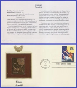 USA7 #2752 U/A GOLDEN REPLICA FDC American Circus Trapeze artist - Picture 1 of 1