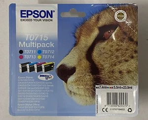 original Epson Multipack T0715 Gepard T0711 T0712 T0713 T0714 (09/2024) Rechnung - Bild 1 von 1