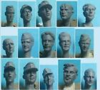 Resin Soldiers of World War II Soldiers Reconstructed Heads  1/35 Scale 15pc SET