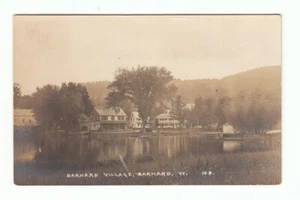 Vintage RPPC Photo Postcard BARNARD VILLAGE on the Lake Scene Vermont! - Picture 1 of 2