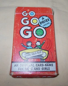 Vtg 50's GO GO GO Card Game Complete By ARRCO Playing Card Co. For Boys & Girls - Picture 1 of 5