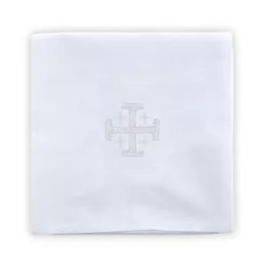 Altar Corporal mit Jerusalemkreuz Poly Baumwollmischung - 4er-Pack NEU (LT270) - Bild 1 von 2
