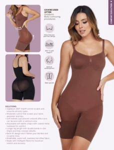 Full Body Shaper Comfort Evolution Control Slim Slimming Woman Waist Faja - Picture 1 of 17