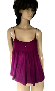 ISABEL MARANT ETOILE MAGENTA PLISSEE SPAGHETTITRÄGER BLUSE GR 0  - Bild 1 von 9